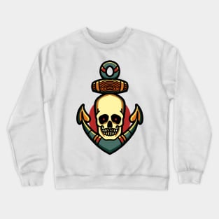 skull anchor Crewneck Sweatshirt